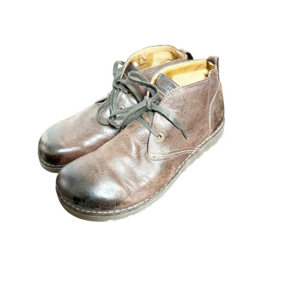 Birkenstock Harris Brown Leather Chukka Desert Boots Men’s Size 12 - Picture 2 of 10
